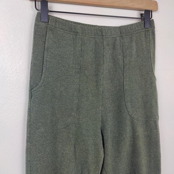 Wulfka Organic Cotton Pants‎ Womens Small Green Heather Made in Chicago - Picture 2 of 7